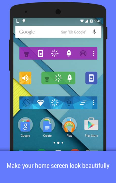 Tanti toggle/widget colorati per il vostro Android con Action Widgets