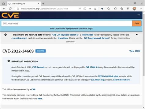 脆弱性に附番されるCVE番号を管理する「cve.mitre.org」がリニューアルへ - やじうまの杜 - 窓の杜