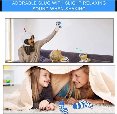 Buy Fidget Slug Toy,Sensory Slug 3D, Flexible Decompression Slug for ...