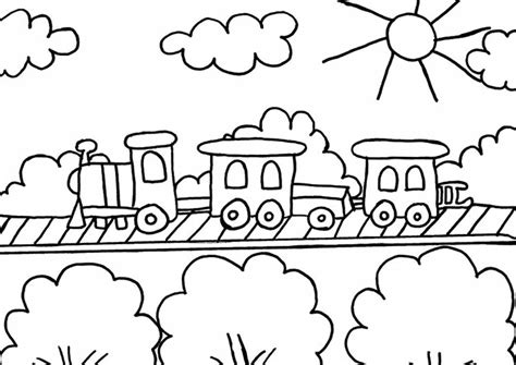 Free Printable Train Coloring Pages - Templates Printable