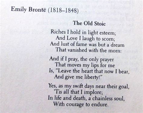 [POEM] The Old Stoic by Emily Brontë : r/Poetry
