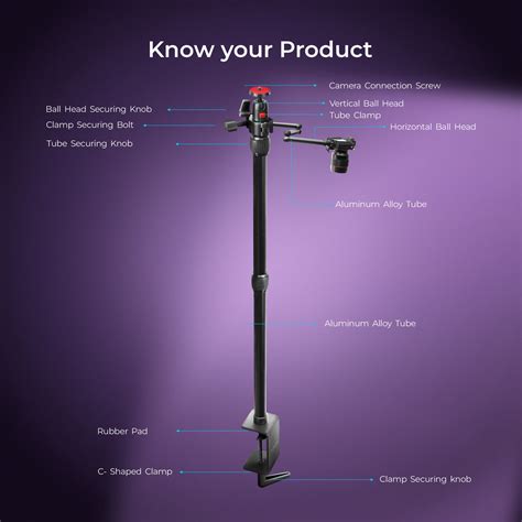 Buy Digitek DTMHA-001 Table Mount with Auxiliary Arm Online