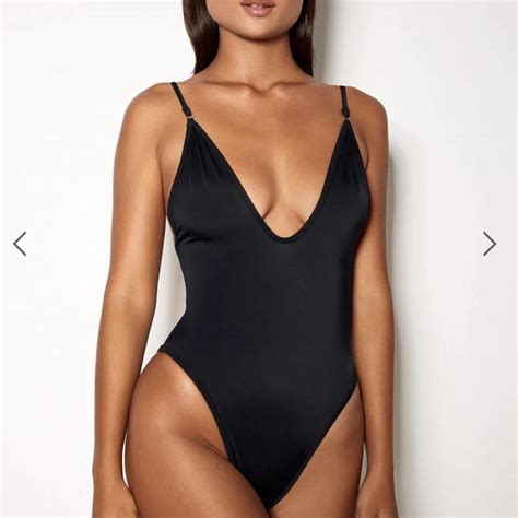 Women's Black Swimsuit-one-piece | Depop