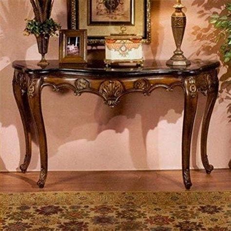Shilpi Handmade Sheesham Wood Royal Look Console Brown Gloss Finish ...