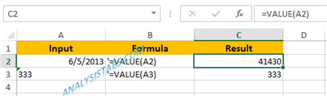 Image result for How to Use the Value Function in Excel