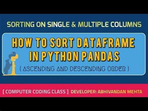 Image result for Python Sort DataFrame