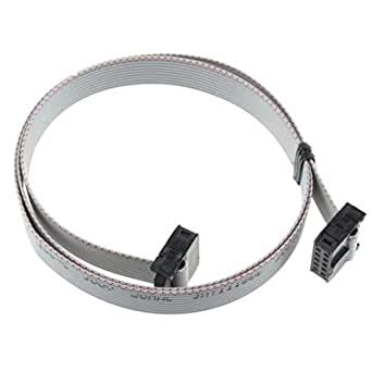 Lufasa 70CM 10 Pin USB ASP ISP JTAG AVR wire 10P IDC Flat Ribbon DATA ...