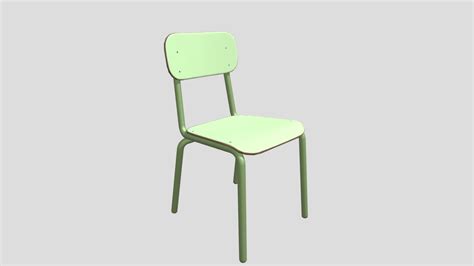School Chair - Download Free 3D model by Luis Vidal (@Luis_Vidal ...