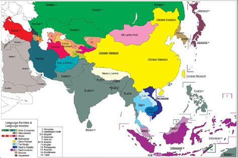 Asia Language Map 的图像结果