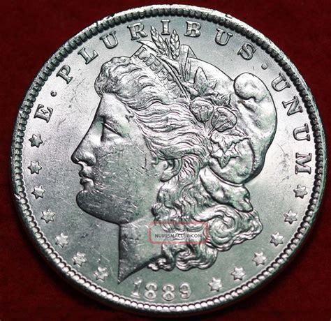 Uncirculated 1889 Silver Morgan Dollar S/h