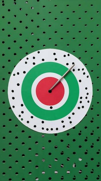 Goals target aspiration perforated paper bullseye | Premium AI ...