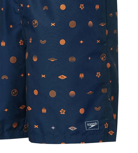 Buy Speedo Men's 100% Polyester Essential Printed Watershorts With Side ...