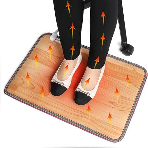 Amazon.com: Heated Floor Mat, Small Heated Rug for Office, Carbon ...