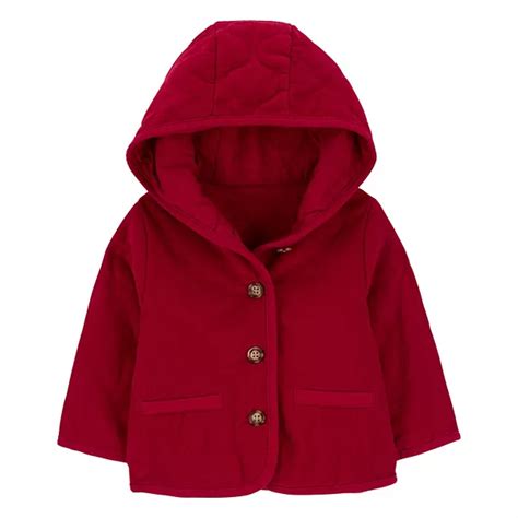 Baby Boy Carter's Corduroy Hooded Quilted Jacket