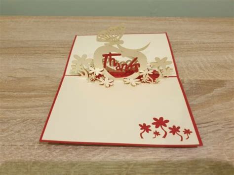 Buy 3D Popup Thank You Greeting Card Online India | Ubuy