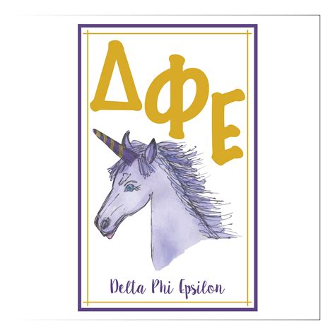 Delta Phi Epsilon Logo Poster | PlayAlday