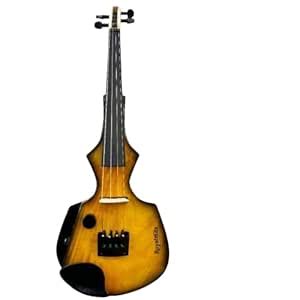 Royal Max 4/4 Solid Wood 4 String Electric Violin with Ebony Finger ...