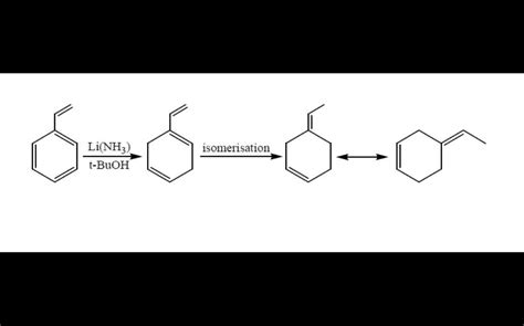 The major product formed in the reaction of styrene with an excess of ...