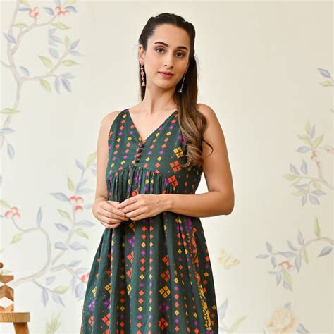 Buy Green Dresses for Women in India at Best Prices – Rustorange