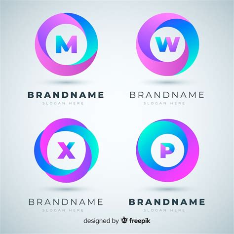Logo mit farbverlauf Bilder - Kostenloser Download auf Freepik