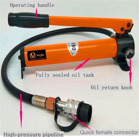 VOLTZ VZ-RSC-10100 10 Ton Hydraulic Lifting Jack with CP180 Pump Single ...