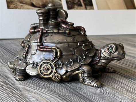 Handmade Steampunk Turtle With Trinket Box - Etsy