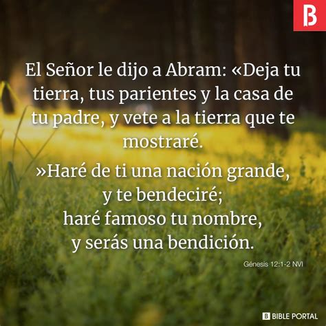 Génesis 12:1-2 NVI - Bible Scripture Image - Bible Portal