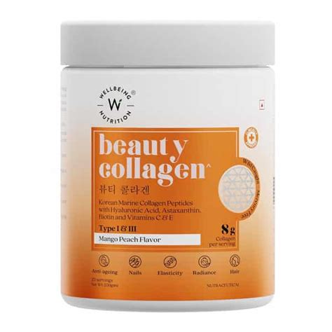 Buy WELLBEING NUTRITION BEAUTY COLLAGEN WITH HYALURONIC ACID | 250G ...