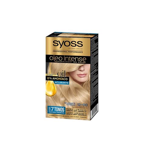 Buy Syoss Oleo Intense Permanent Oil Color 12-00 Silver Blond Permanent ...