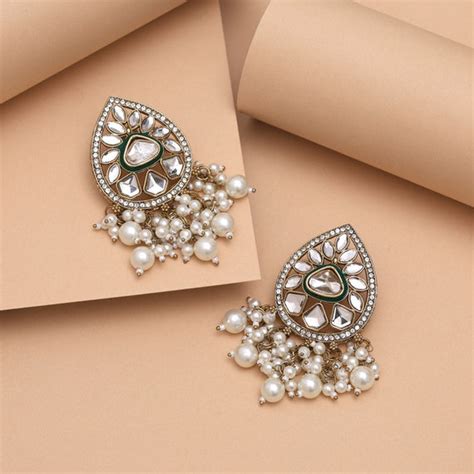 Kundan Earrings | Buy Artificial Kundan Earrings On Wholesale