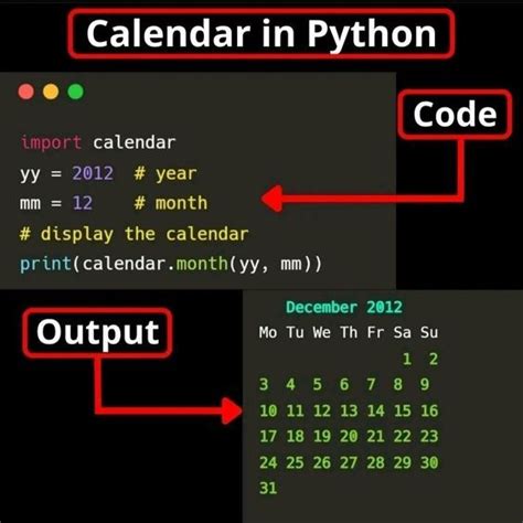 Calendar From Python Working 的图像结果
