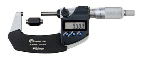 Mitutoyo digimatic micrometer (ip 65) w/o spc output,range:25-50 mm ...