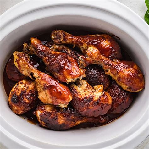 Slow Cooker Chicken Drumsticks(Easy Dinner Recipe) - Amira's Pantry