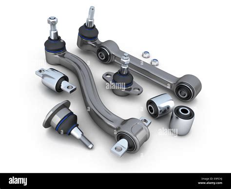 Suspension arm and ball joint car (done in 3d Stock Photo - Alamy