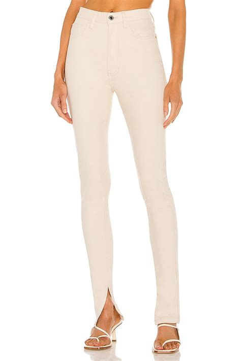 WeWoreWhat Slit Heam Jean in Unbleached | REVOLVE