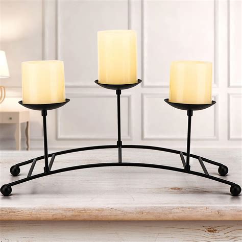 DEVI Black Candle Holders for Pillar Candles, Pillar India | Ubuy
