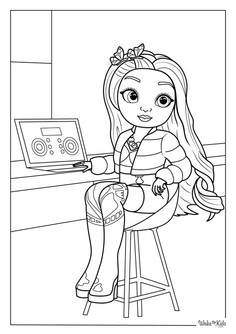 Image result for Rainbow High Coloring Pages Ruby