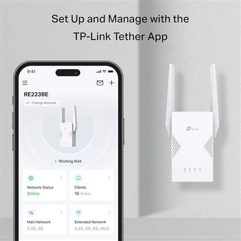 Wi-Fi 7 Range Extender | TP-Link BE3200 Dual-Band Wireless Repeater ...