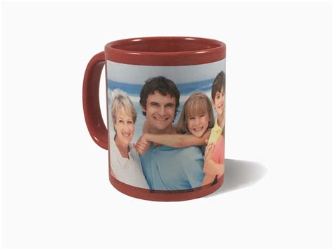 Personalized Red Mug 325ml - Customized Photo Mugs - Wisholize