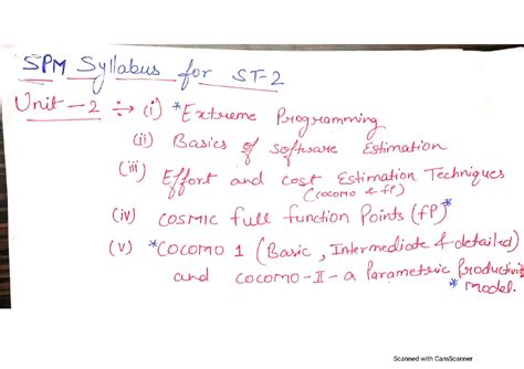 Spm unit 2 - B.Tech third year spm - Studocu