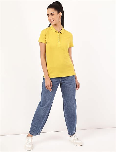 Buy Pure Cotton Plain Polo Collar T-Shirt at Marks & Spencer