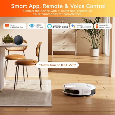 ILIFE V20 Robotic Vacuum Cleaner with Latest SoF Navigation, @5000Pa ...