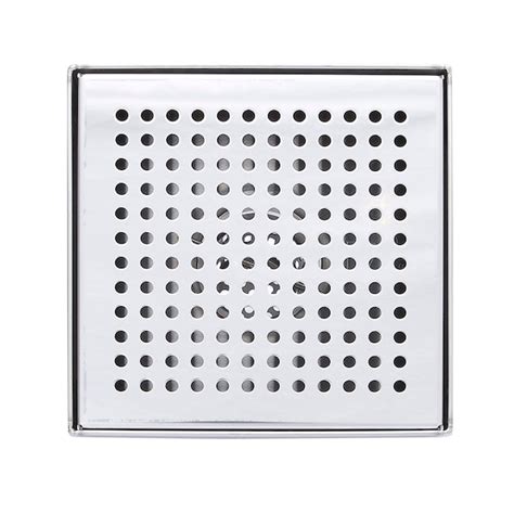B&K 6-in X 6-in Brushed Nickel Stainless Steel Shower Drain in the ...
