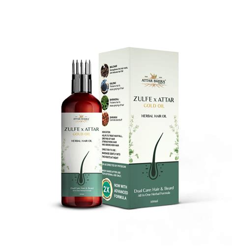 Zulfe x Attar Gold Hair Oil (100ml) | For hair growth | Dandruff | Sto ...