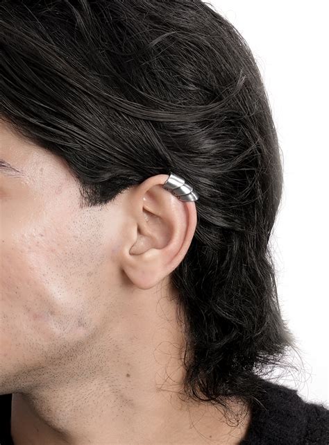 Silver Croissant Cuff