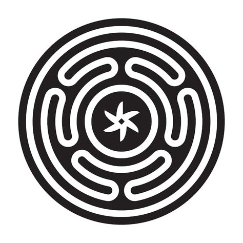L'emblema della ruota di Strophalos o Hecates dell'antica dea lunare ...