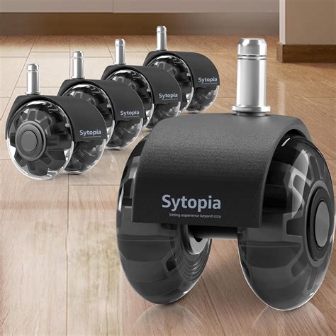 Sytopia Universal Office Chair Wheels - Set of 5 Rubber India | Ubuy