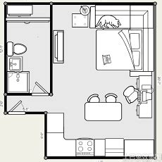 30方单身公寓平面图_平面设计图