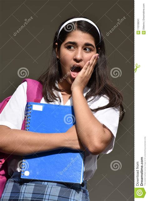 Shocked Female Student stock image. Image of females - 110108241