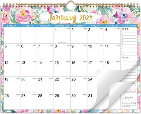 Amazon.com: 2025 monthly wall calendar - 12 months hanging calendar ...